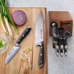 Cangshan Alps Series German Steel Forged Knife Set, 12-piece
