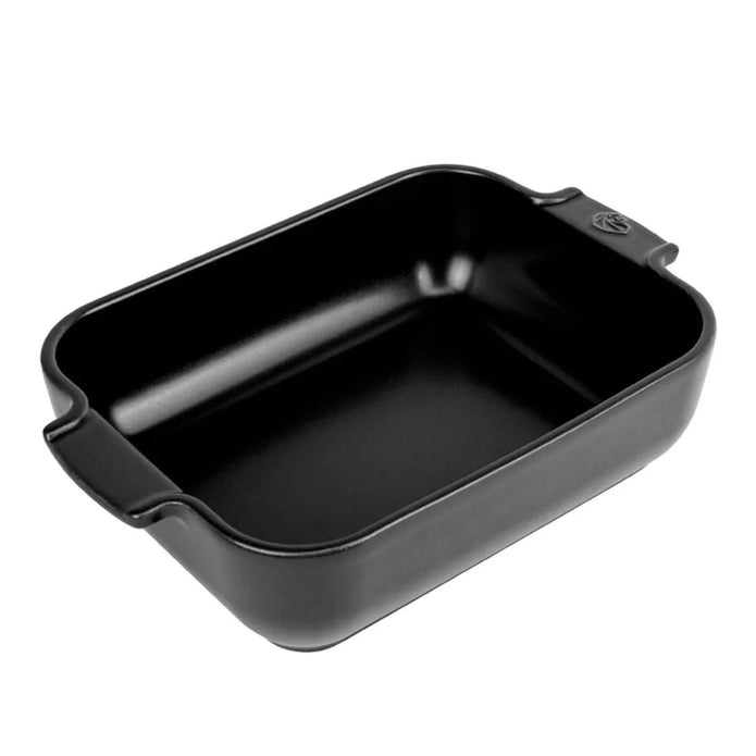 Peugeot Appolia Ceramic Rectangular Baker, 25 cm (10 in.), Satin Black