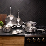 Fissler M5 Pro-Ply Stainless Steel 5-ply Cookware Set, 10-pieces