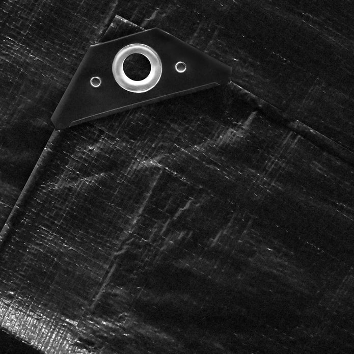 Stinson Extra Heavy-Duty Black Tarp, 2-pack