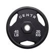 Centr 300 lb. Rubber Olympic Weight Set with 7’ Olympic bar and 3 Months Centr App