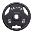 Centr 300 lb. Rubber Olympic Weight Set with 7’ Olympic bar and 3 Months Centr App