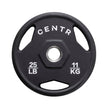 Centr 300 lb. Rubber Olympic Weight Set with 7’ Olympic bar and 3 Months Centr App