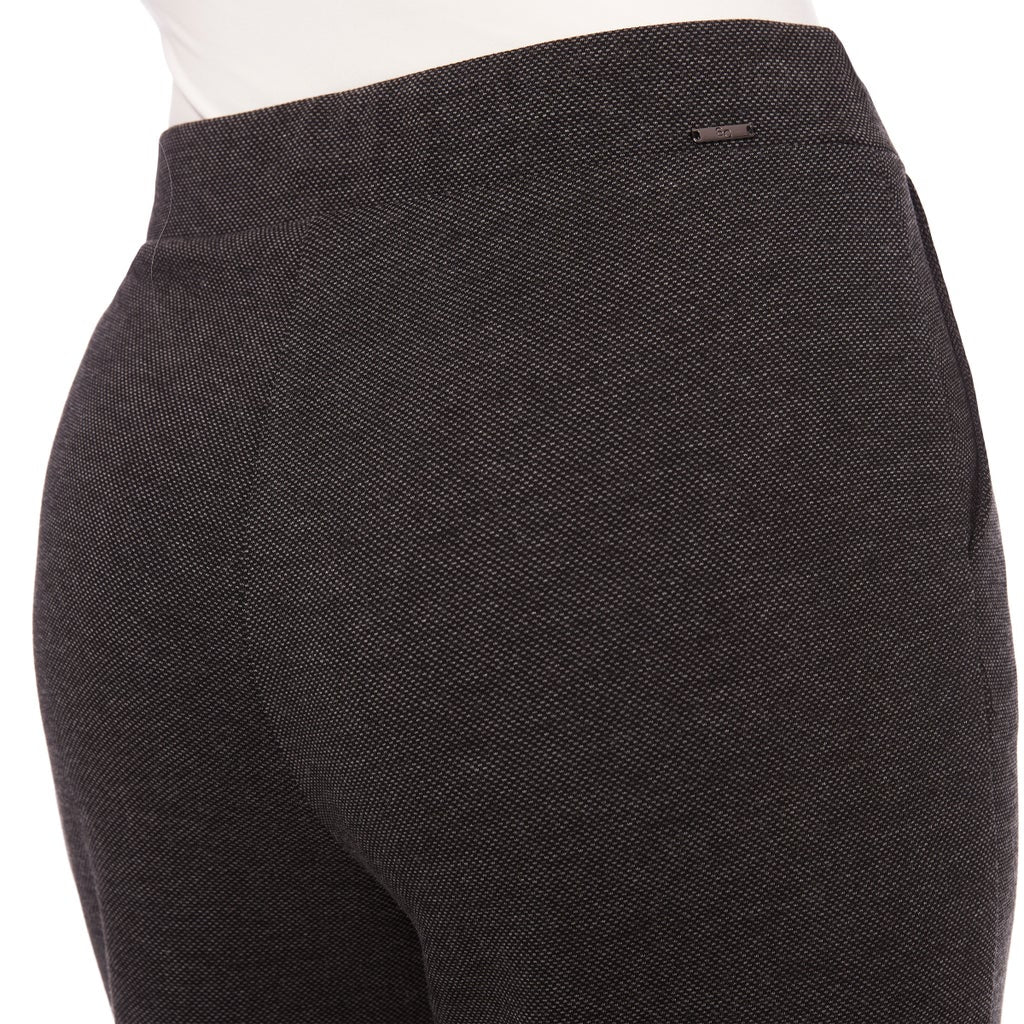 S.C. & CO. Women’s Stretch Knit Jacquard Pull-on Wide Leg Pant with Tummy Control