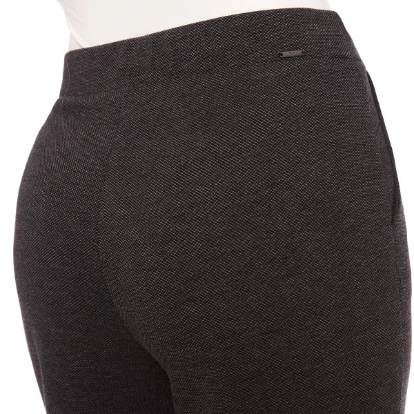 S.C. & CO. Women’s Stretch Knit Jacquard Pull-on Wide Leg Pant with Tummy Control