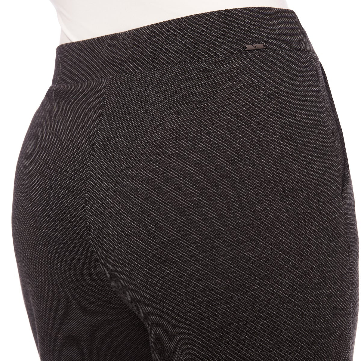 S.C. & CO. Women’s Stretch Knit Jacquard Pull-on Wide Leg Pant with Tummy Control