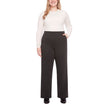 S.C. & CO. Women’s Stretch Knit Jacquard Pull-on Wide Leg Pant with Tummy Control