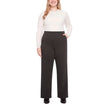 S.C. & CO. Women’s Stretch Knit Jacquard Pull-on Wide Leg Pant with Tummy Control