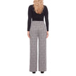 S.C. & CO. Women’s Stretch Knit Jacquard Pull-on Wide Leg Pant with Tummy Control
