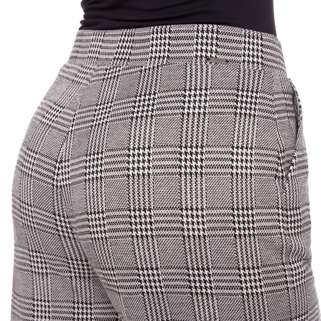 S.C. & CO. Women’s Stretch Knit Jacquard Pull-on Wide Leg Pant with Tummy Control