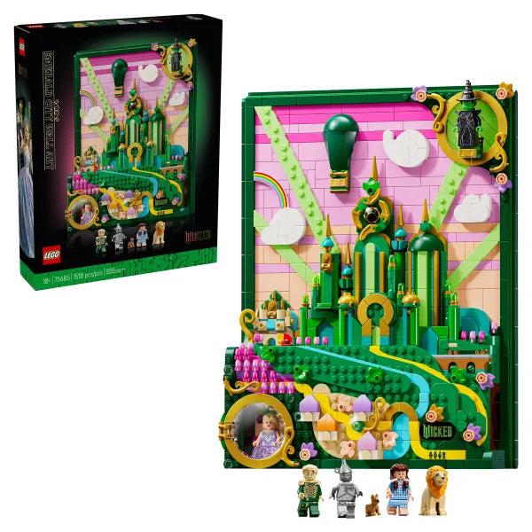 LEGO Wicked Emerald City Wall Art for Adults 75685