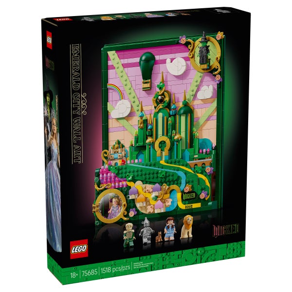 LEGO Wicked Emerald City Wall Art for Adults 75685