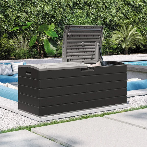 Suncast 120 Gallon Split Lid Extra Large Deck Box