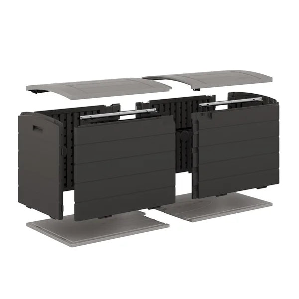 Suncast 120 Gallon Split Lid Extra Large Deck Box