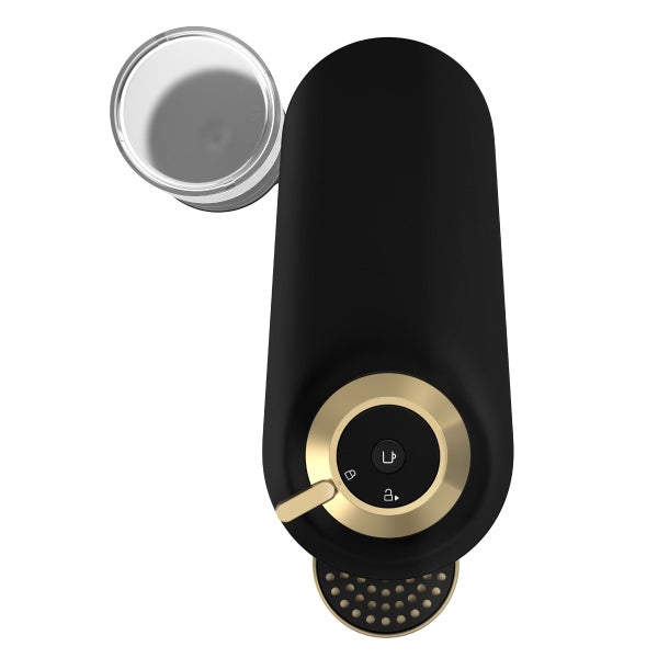 Nespresso Vertuo Pop+ Deluxe Coffee and Espresso Machine by Breville with Aeroccino, Matte Black and Gold