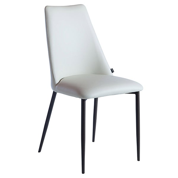 Flore Beige Dining Chair with Brown Metal Frame, 2-pack, Made in Italy