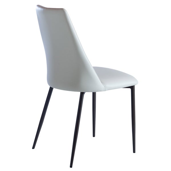 Flore Beige Dining Chair with Brown Metal Frame, 2-pack, Made in Italy