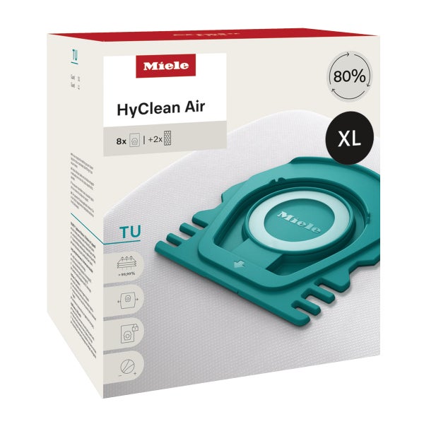 Miele HyClean Air TU Dustbags, 8-pack