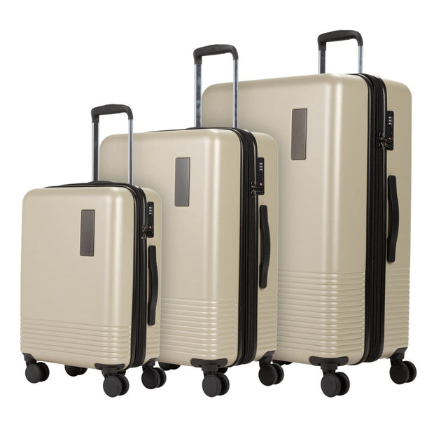 Bugatti - Westmount 3-piece Hardside Expandable Spinner Luggage Set - Beige