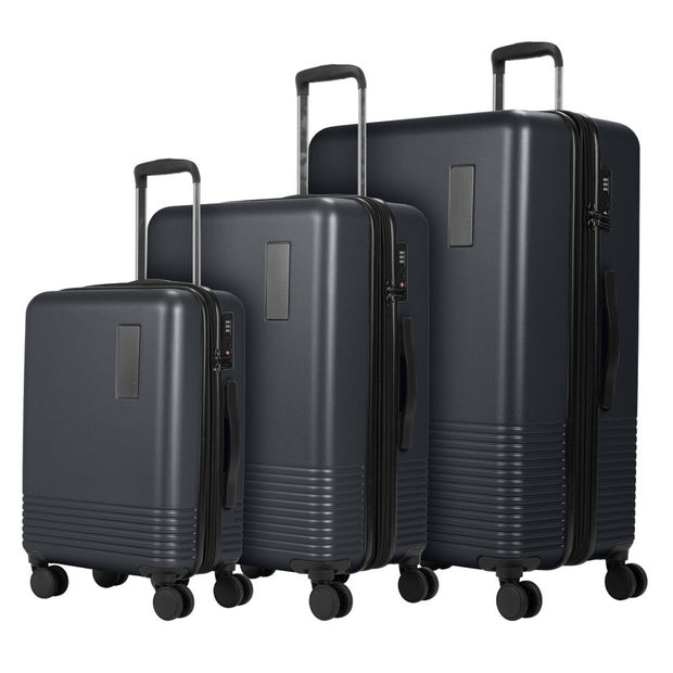 Bugatti - Westmount 3-piece Hardside Expandable Spinner Luggage Set - Black