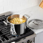 All-Clad "Simply Strain" Stainless Steel Multipot with Straining Lid, 7.6 L (8 qt.)