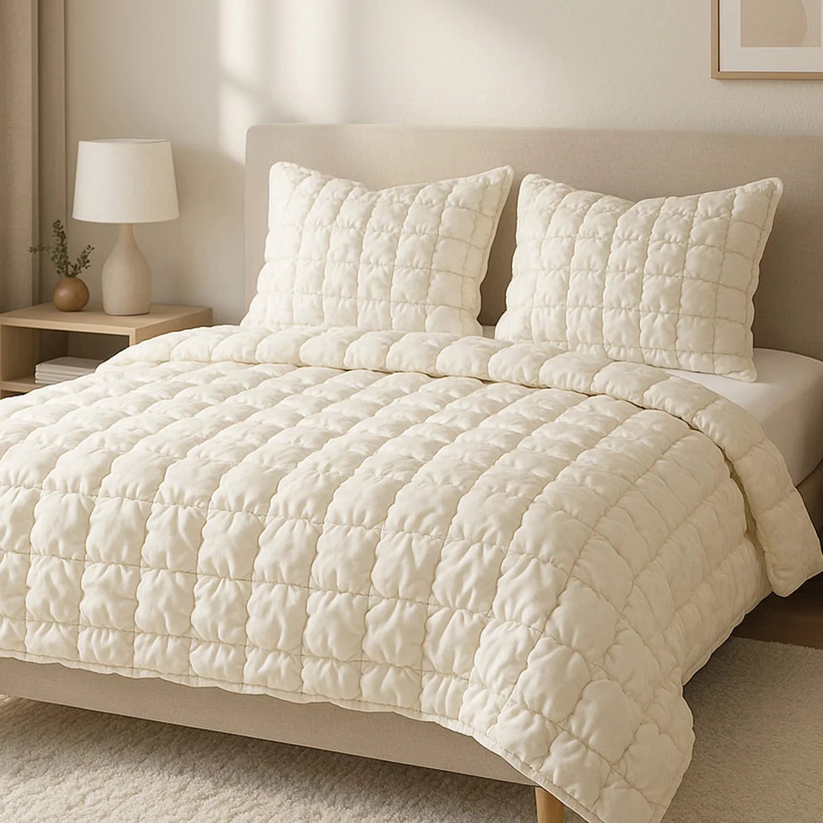 Home Retreat by Nemcor Velvet Puff Comforter Set
