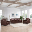 Prospera Home West Park Top-grain Leather Sofa and 2 Chairs