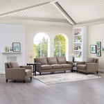 Prospera Home West Park Top-grain Leather Sofa and 2 Chairs