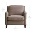 Prospera Home West Park Top-grain Leather Sofa and 2 Chairs