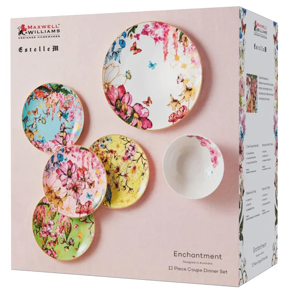 Maxwell & Williams Enchantment Porcelain Dinnerware Set, 24-piece