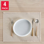 House & Home by Lynda Reeves European Collection - Cotton Linen Placemat, 4-pack