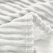 Wide Ribbed Flannel Blanket