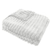 Wide Ribbed Flannel Blanket