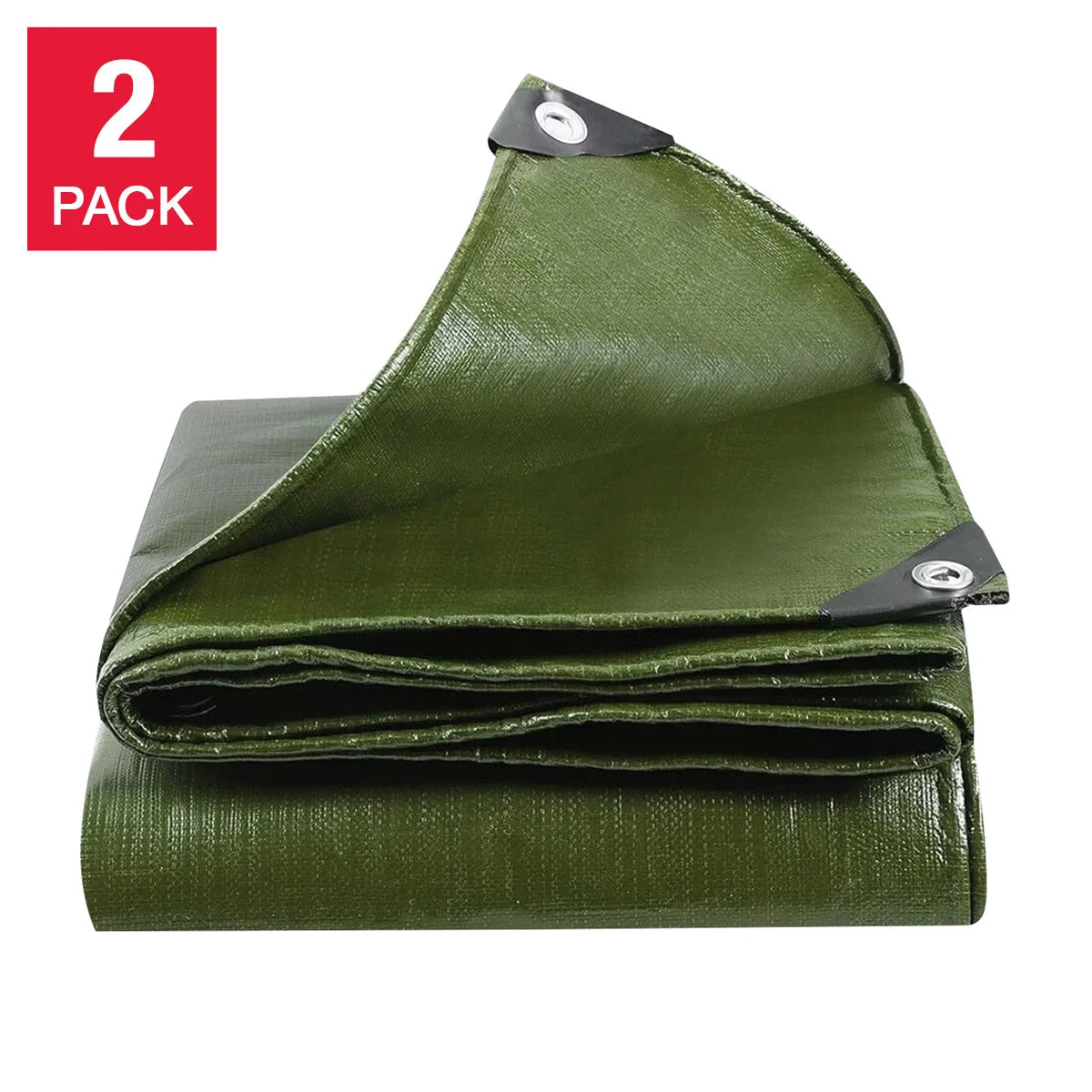 Stinson Heavy Duty Green Tarp, 2-pack