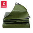 Stinson Heavy Duty Green Tarp, 2-pack