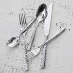 Fortessa Lucca Faceted Stainless-steel Flatware Set, 20-piece