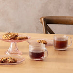 Fortessa Jupiter 400 mL (13.5 oz.) Clear Coffee Cup set, 6-pieces