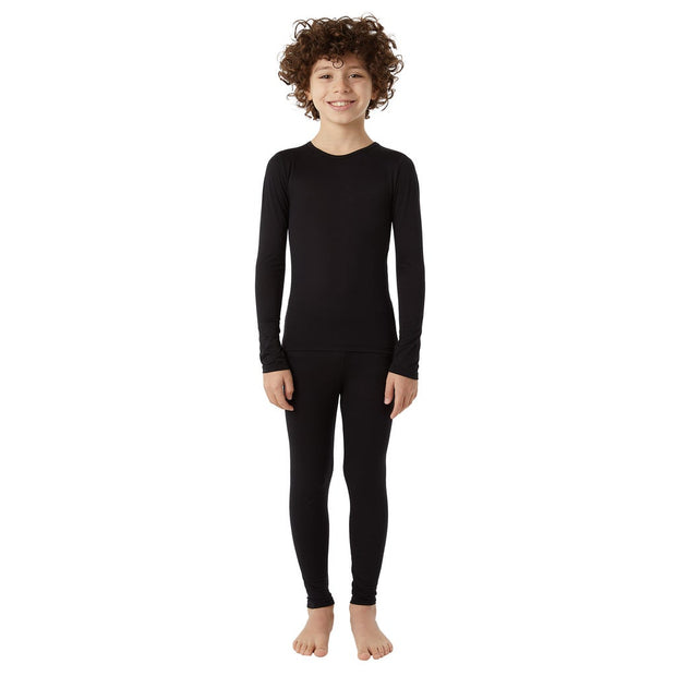 32 Degrees Eco Heat Kids Base Layer Set,  2-piece - Black