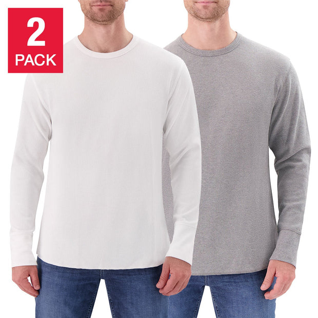 Modern English Men's Long Sleeve Waffle T-Shirt, 2-pack