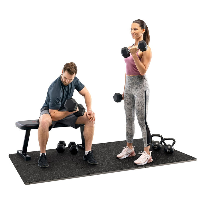 MARCY 6 Piece Dual Density Exercise Floor Mat
