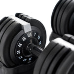 Echelon Adjustable Dumbbell Set With Stand, 7 - 52.5 lbs (3 - 23.5 kg)