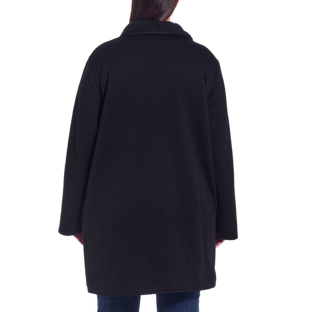 Weatherproof Women's Reversible Sherpa Cardigan