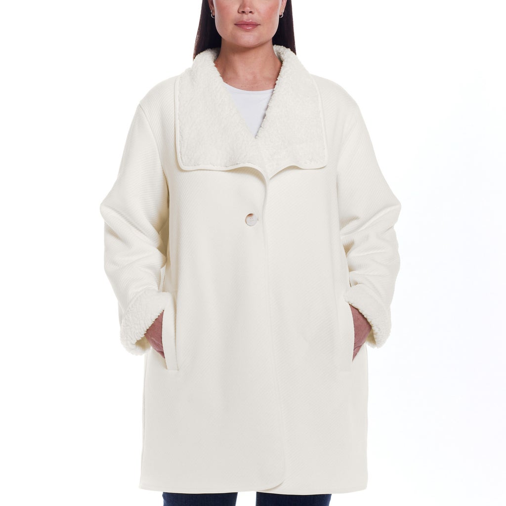 Weatherproof Women's Reversible Sherpa Cardigan