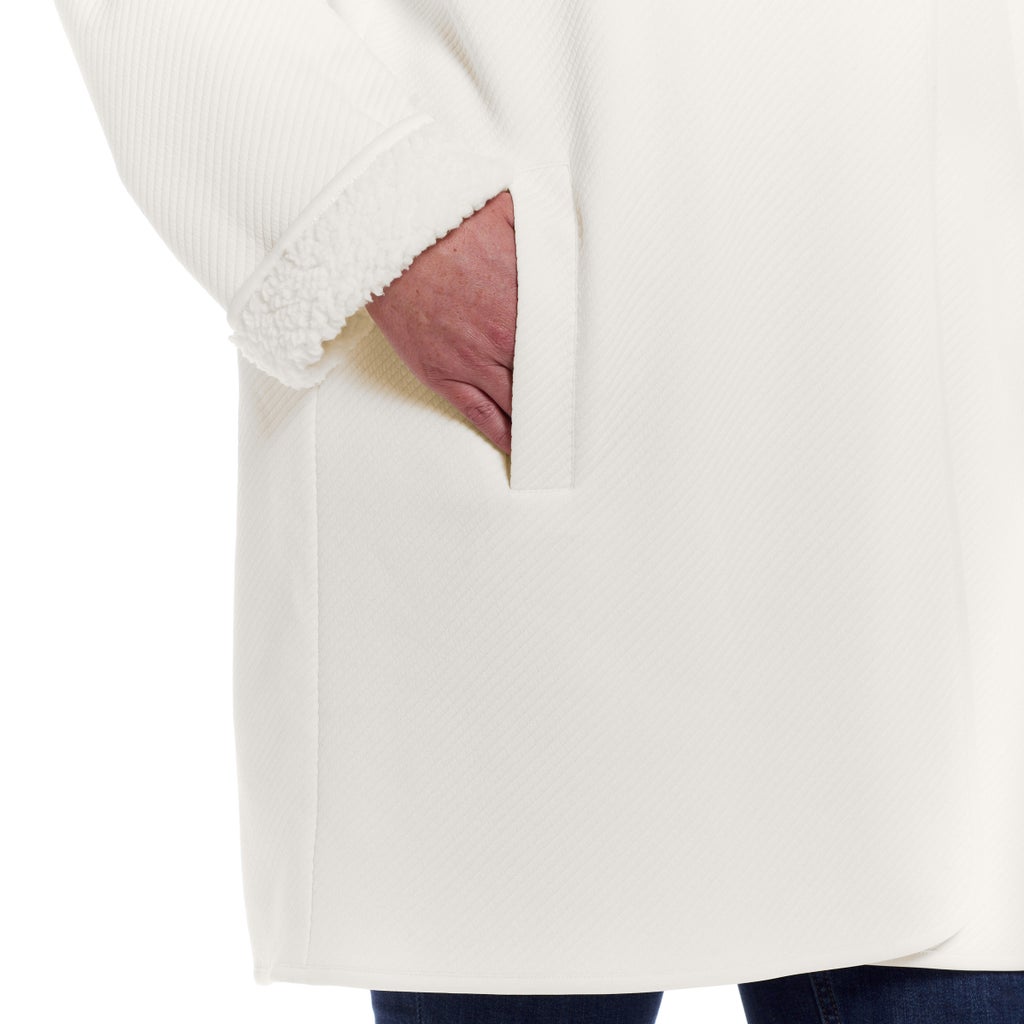 Weatherproof Women's Reversible Sherpa Cardigan