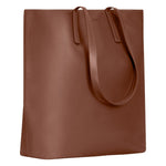 Champs Onyx Collection Leather Vertical Buisness Tote, 13 L