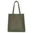 Champs Onyx Collection Leather Vertical Buisness Tote, 13 L - Green