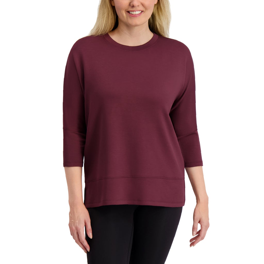 Sage Collective Women's Tunic Top - Dark Red