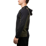 J. Lindeberg Men's 1/4 Zip Long Sleeve Hooded Top