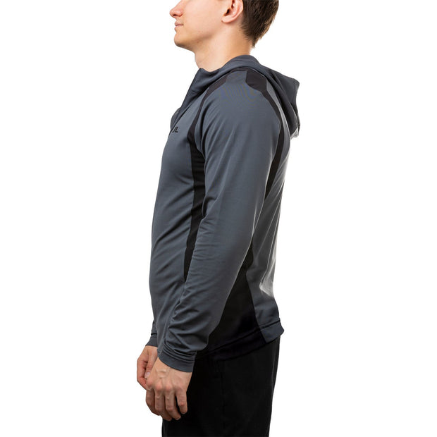 J. Lindeberg Men's 1/4 Zip Long Sleeve Hooded Top