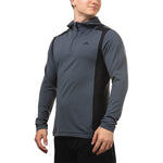 J. Lindeberg Men's 1/4 Zip Long Sleeve Hooded Top